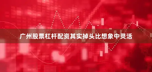 广州股票杠杆配资其实掉头比想象中灵活